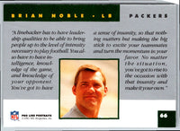 1991 Pro Line Portraits Brian Noble #66