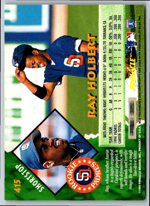 1995 Pinnacle Ray Holbert #415