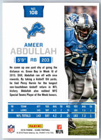2016 Score Ameer Abdullah #108