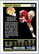 1991 Pinnacle Kevin Fagan
