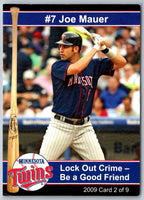 2009 Minnesota Twins Police Joe Mauer #2