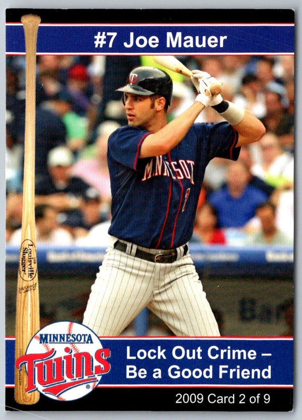 2009 Minnesota Twins Police Joe Mauer #2