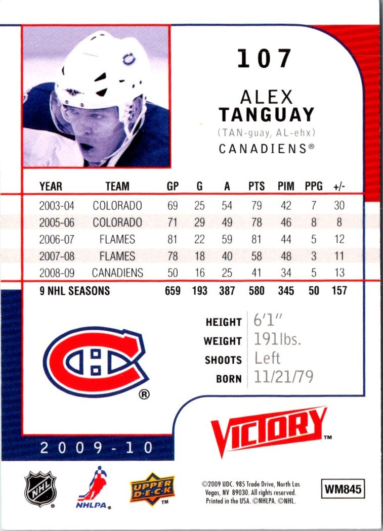 2009 Upper Deck Victory Alex Tanguay