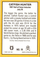1987 Donruss Highlights Jim Hunter #19