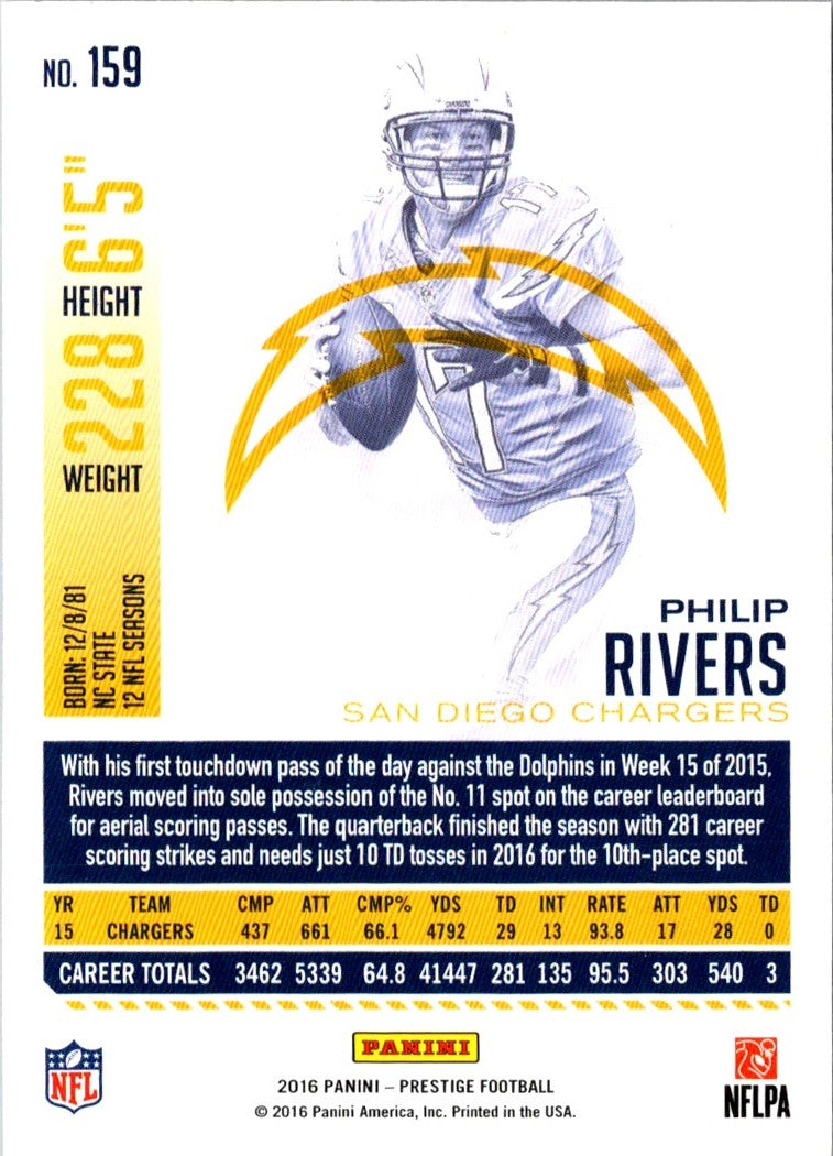 2016 Panini Prestige Philip Rivers