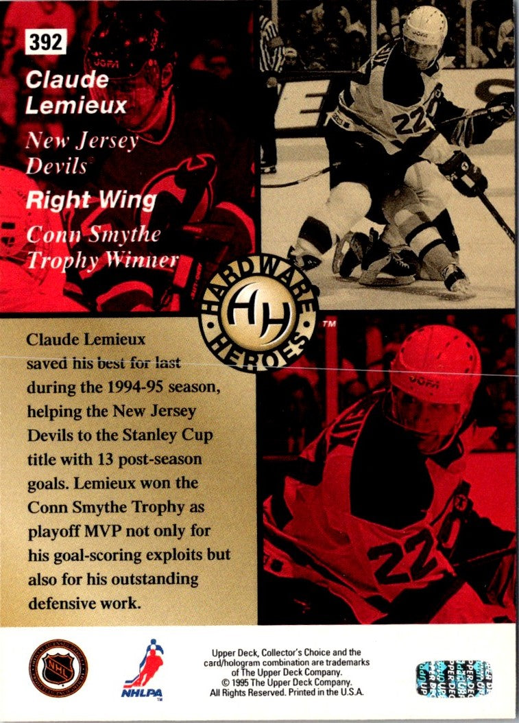 1995 Collector's Choice Player's Club Claude Lemieux