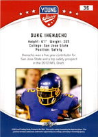 2012 Leaf Young Stars Duke Ihenacho #36