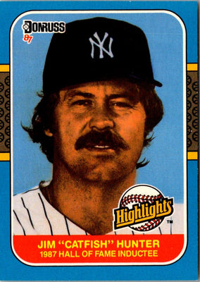 1987 Donruss Highlights Jim Hunter #19