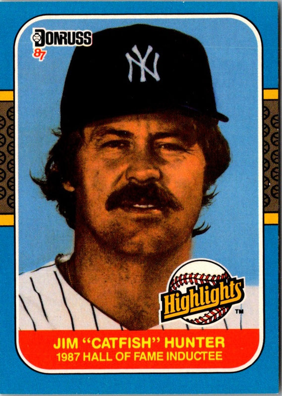1987 Donruss Highlights Jim Hunter #19