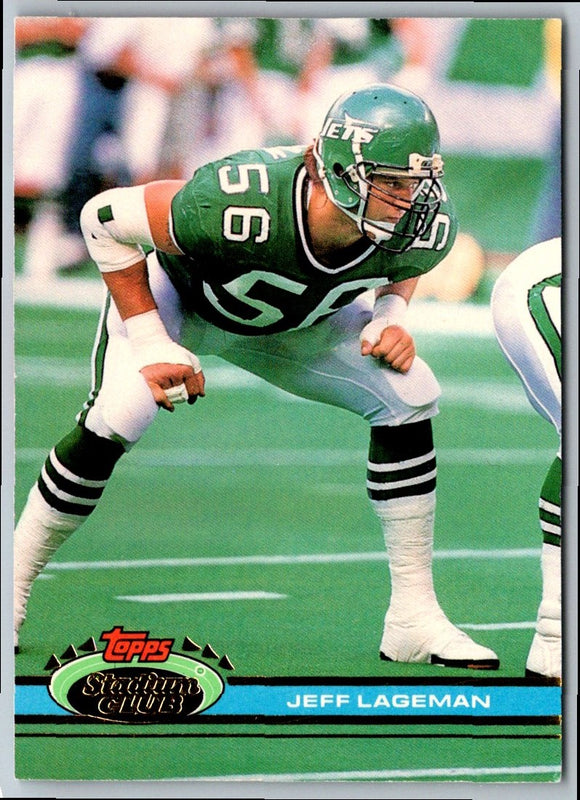1991 Stadium Club Jeff Lageman #115