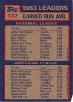 1984 Topps E.R.A. Leaders: Atlee Hammaker/Rick Honeycutt #137