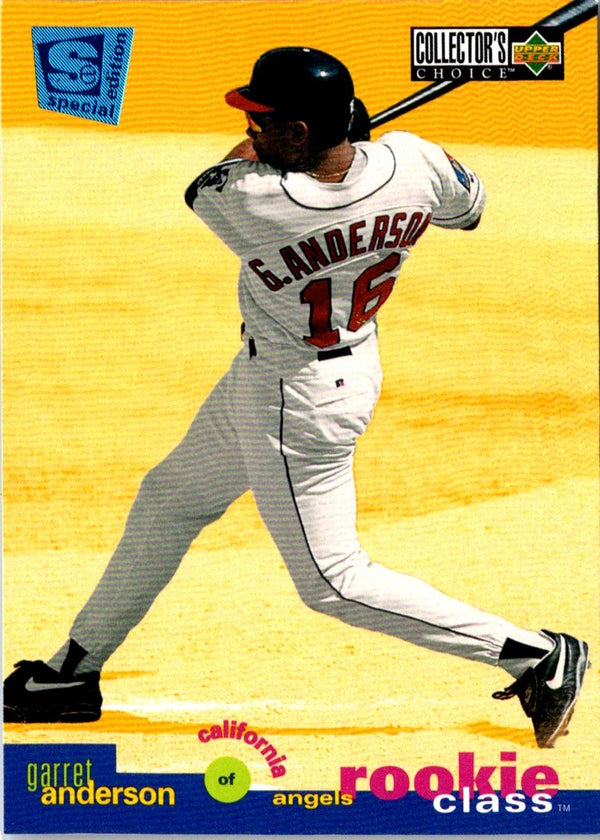 1995 Collector's Choice SE Garret Anderson #12