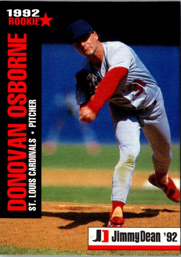 1992 Jimmy Dean Rookie Stars Donovan Osborne #7