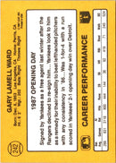 1987 Donruss Opening Day Gary Ward