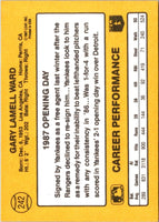 1987 Donruss Opening Day Gary Ward #242