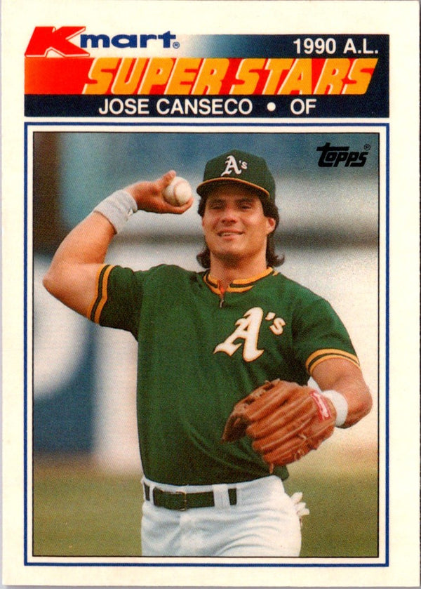 1990 Topps Kmart Super Stars Jose Canseco #21
