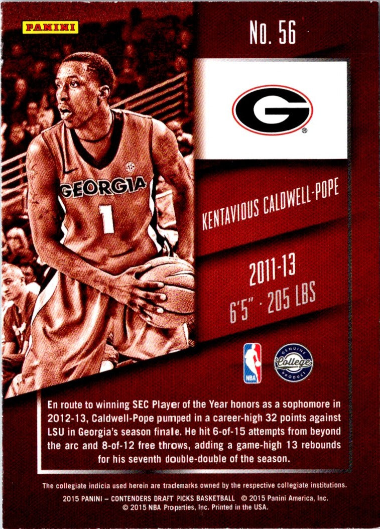 2015 Panini Contenders Draft Picks Kentavious Caldwell-Pope