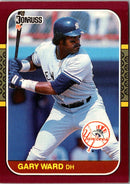 1987 Donruss Opening Day Gary Ward
