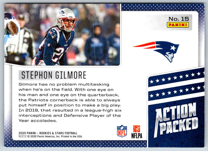 2020 Panini Rookies & Stars Action Packed Stephon Gilmore