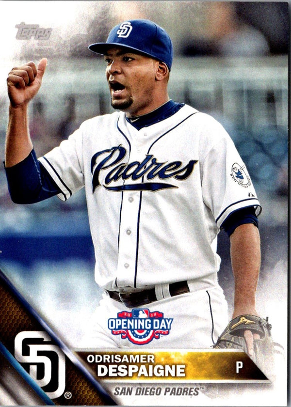 2016 Topps Opening Day Odrisamer Despaigne #OD-157