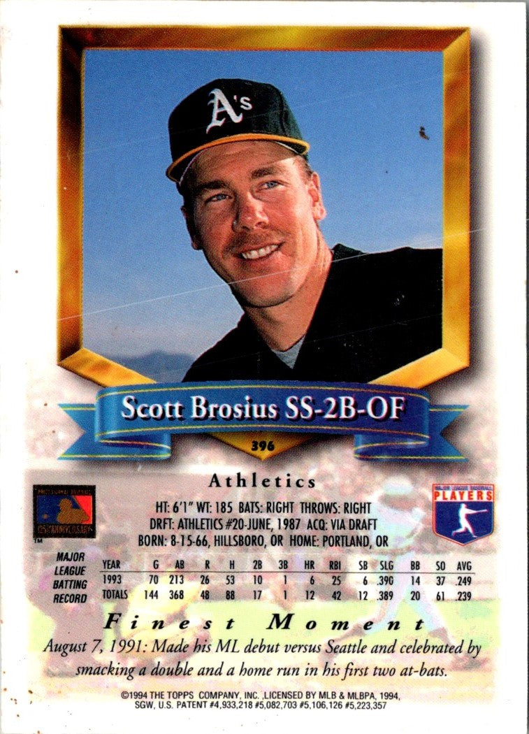 1994 Finest Scott Brosius