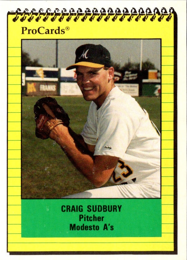 1991 ProCards Craig Sudbury #3089