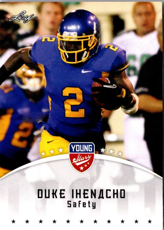2012 Leaf Young Stars Duke Ihenacho #36