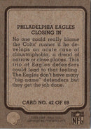 1979 Fleer Team Action Closing In (Defense)