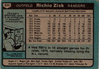 1980 Topps Richie Zisk #620