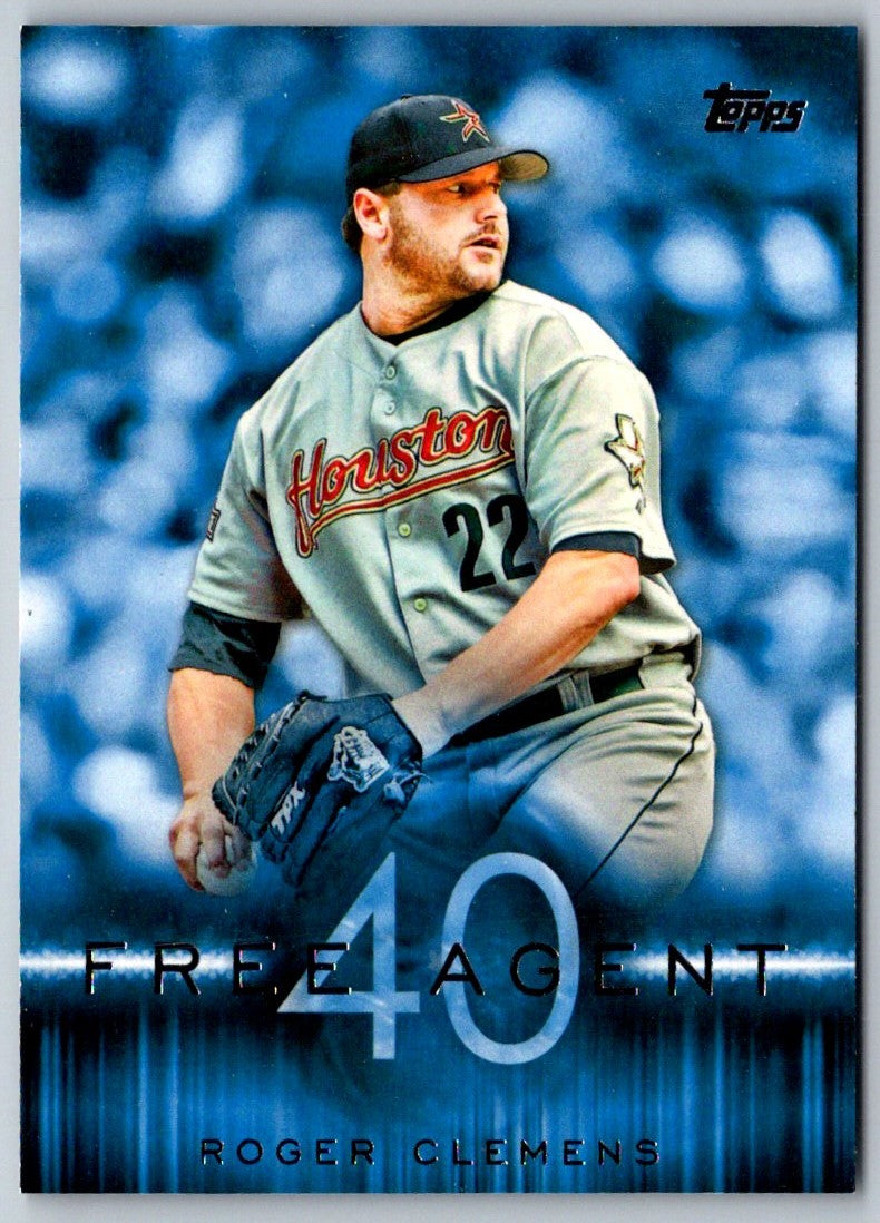 2015 Topps Free Agent 40 Roger Clemens