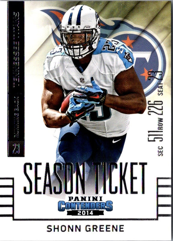 2014 Panini Contenders Shonn Greene #97