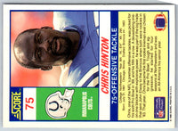 1990 Score Chris Hinton #75
