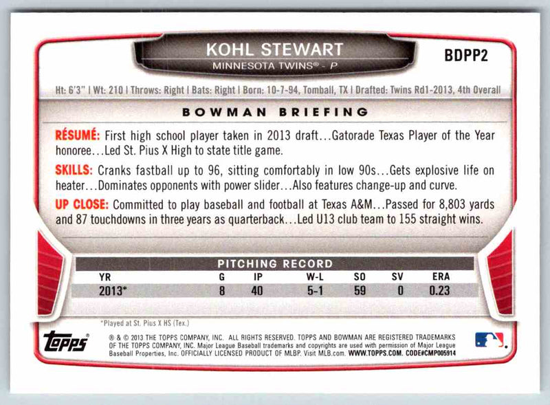 2014 Bowman Kohl Stewart