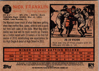 2011 Topps Heritage Minor League Nick Franklin #115