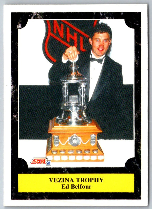 1991 Score Canadian Bilingual Ed Belfour (Vezina Trophy) #321