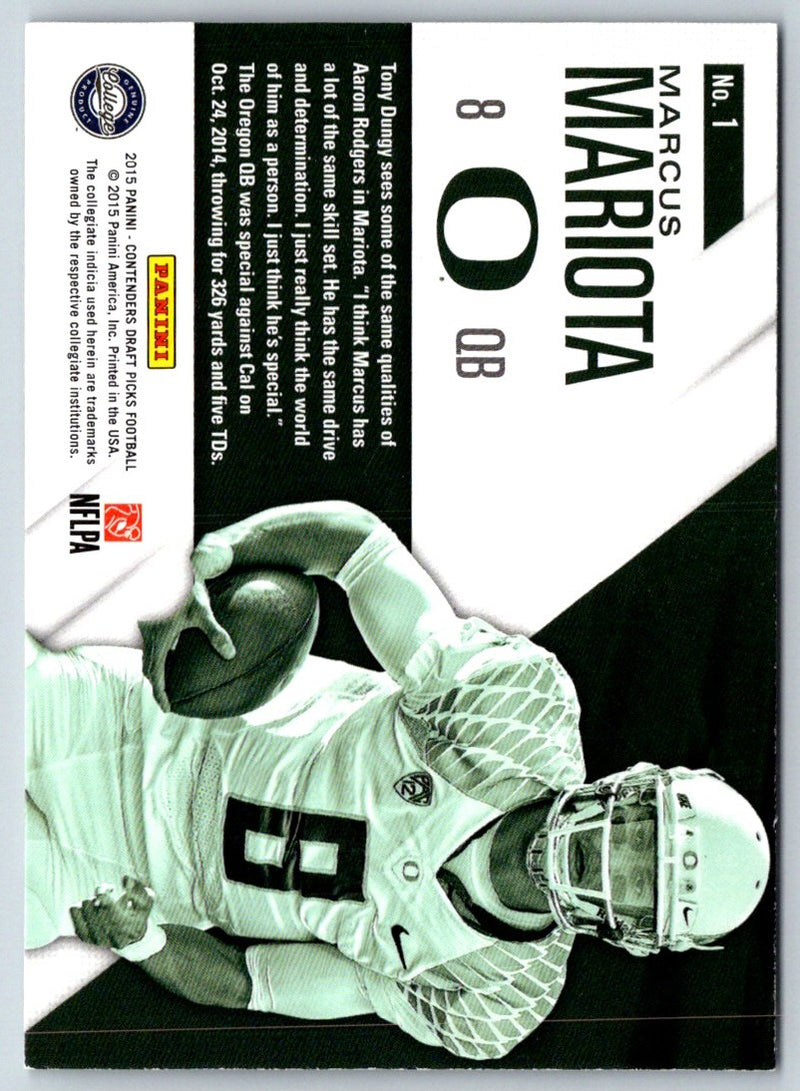 2016 Panini Absolute Xtreme Team Marcus Mariota