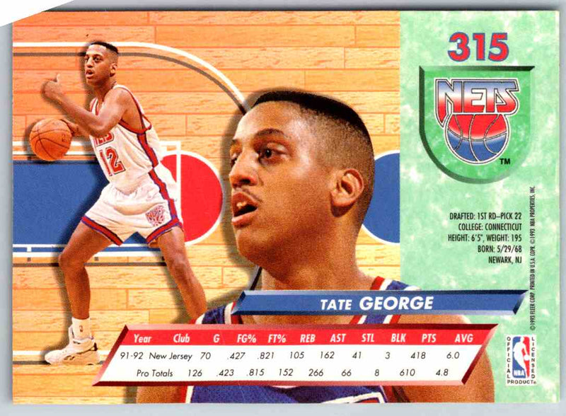 1992 Fleer Ultra Tate George