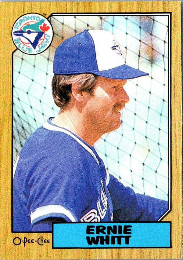 1987 O-Pee-Chee Ernie Whitt #221