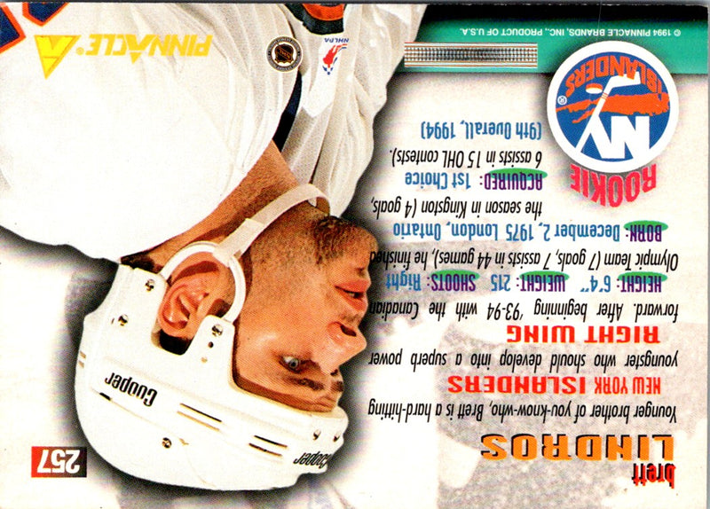 1994 Pinnacle Brett Lindros