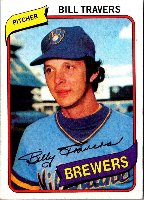 1980 Topps Bill Travers #109