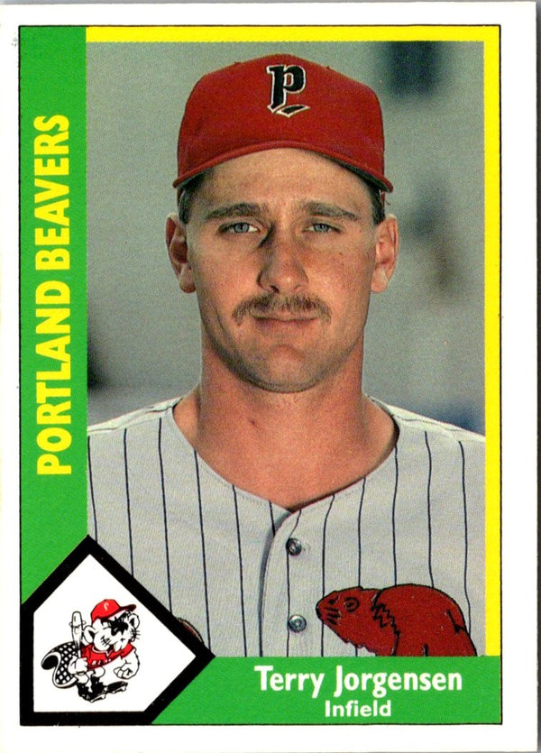 1990 CMC Portland Beavers Terry Jorgensen #17