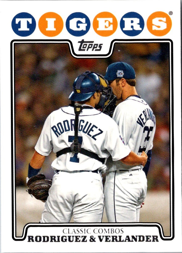 2008 Topps Ivan Rodriguez/Justin Verlander #288