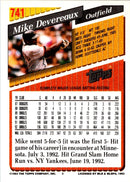 1993 Topps Mike Devereaux