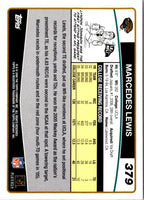 2006 Topps Marcedes Lewis #379 Rookie