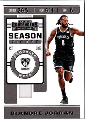 2019 Panini Contenders DeAndre Jordan #24