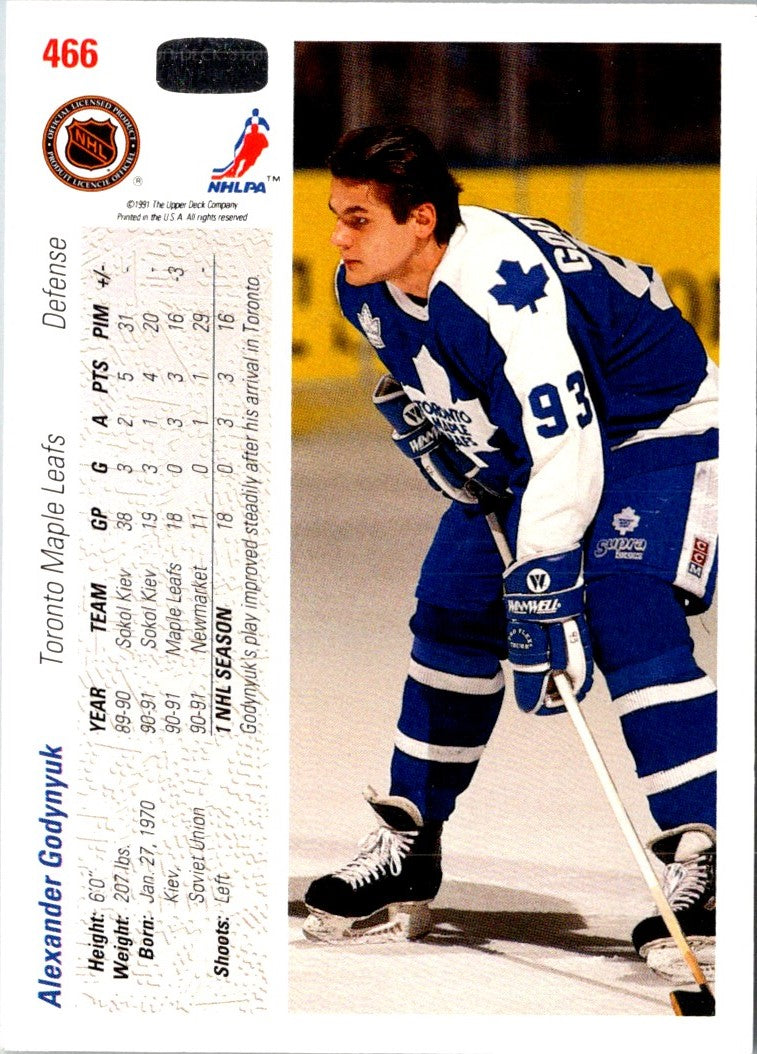 1991 Upper Deck Alexander Godynyuk