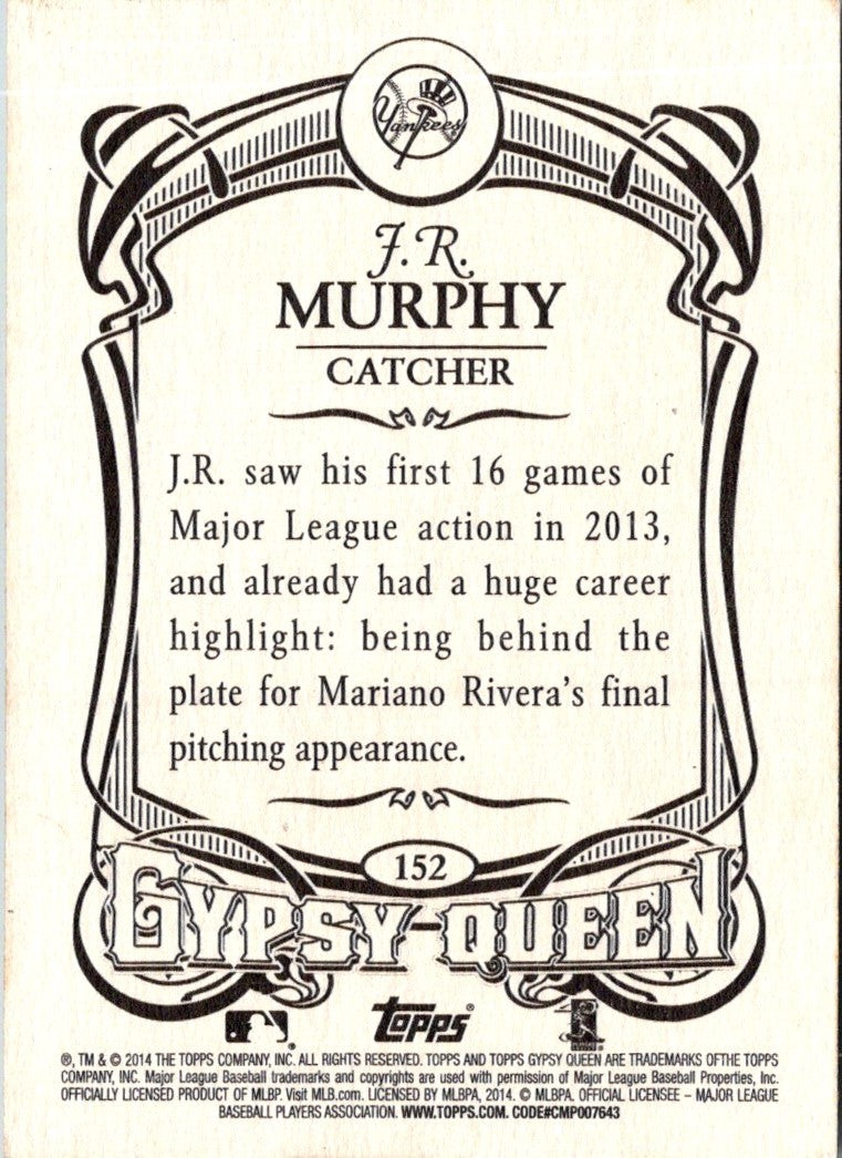 2014 Topps Gypsy Queen J.R. Murphy