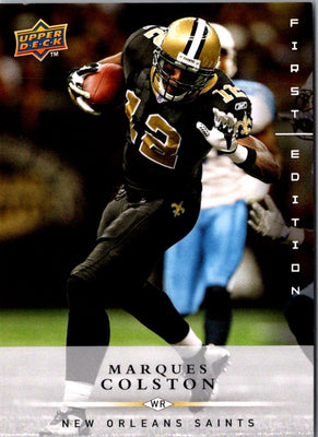 2008 Upper Deck First Edition Marques Colston #91