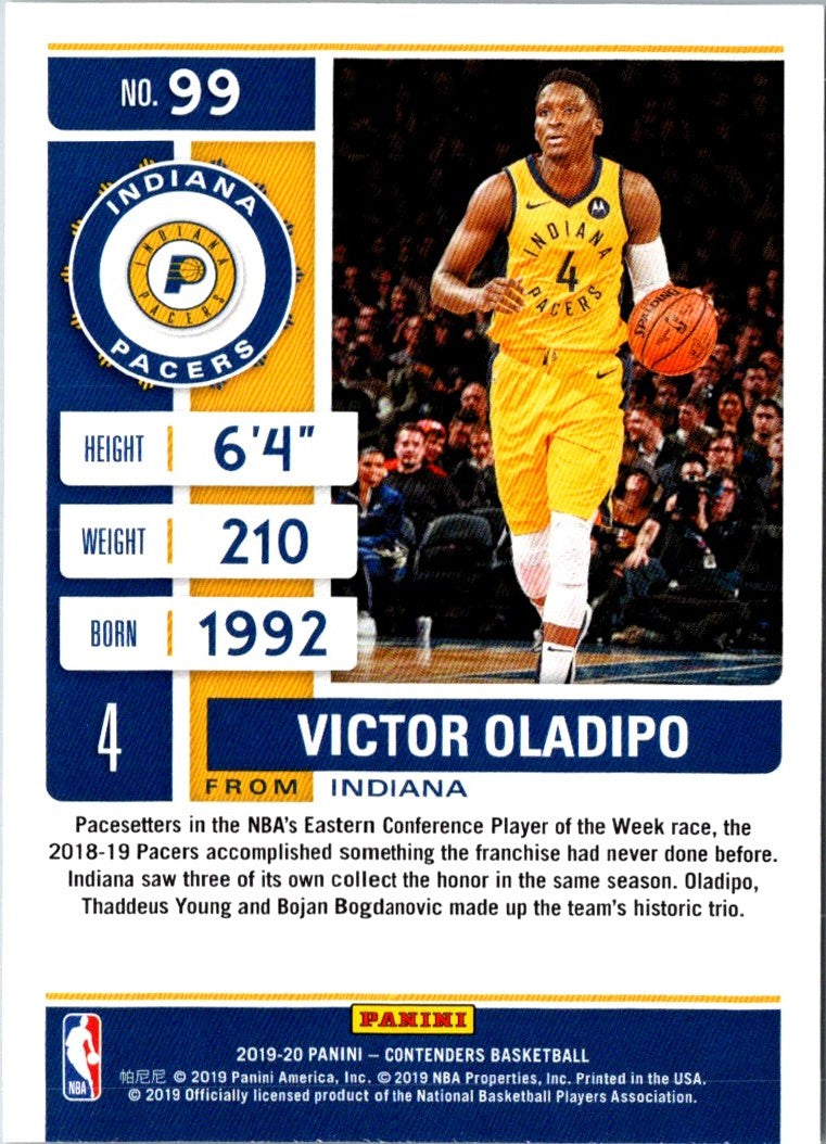 2019 Panini Contenders Victor Oladipo