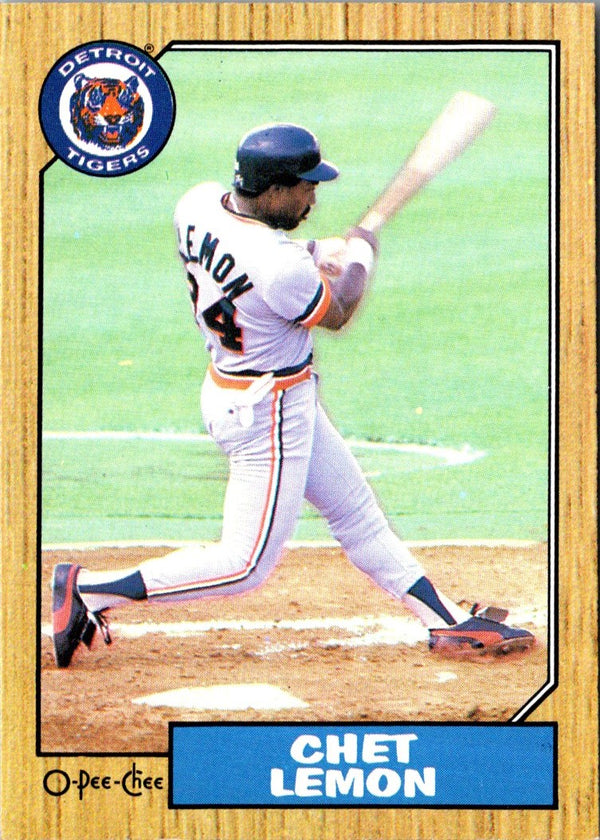 1987 O-Pee-Chee Chet Lemon #206